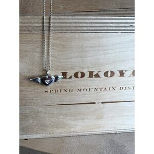 Los Angeles Boutique Angel Wings Heart Necklace Italy Italian Pendant Love